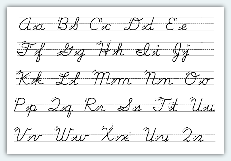 How To Write In Cursive For Beginners