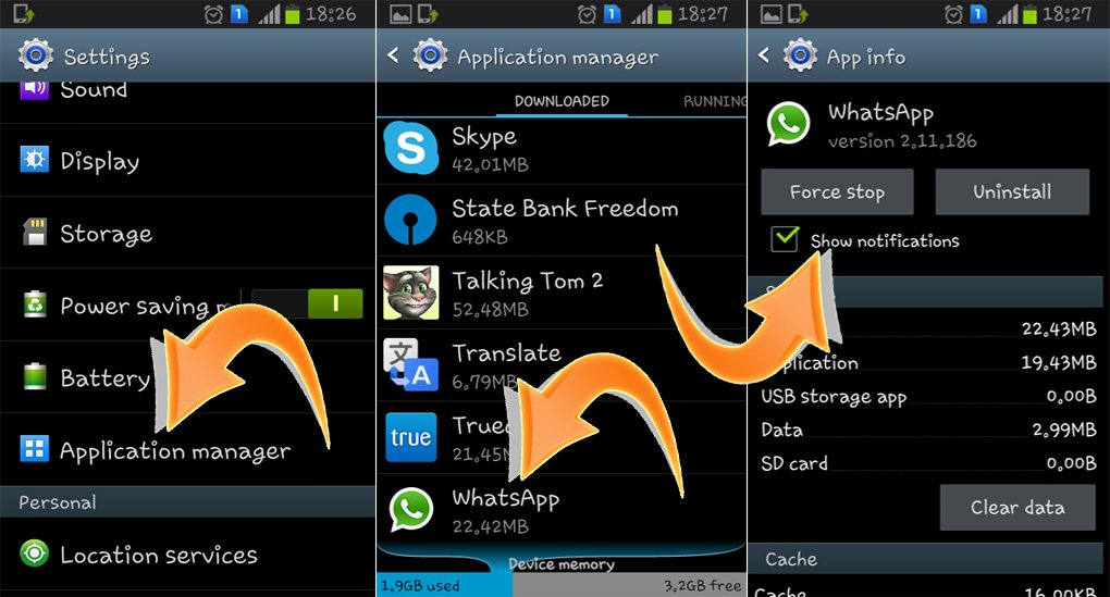 Disable WhatsApp Group notifications in status bar and notification menu