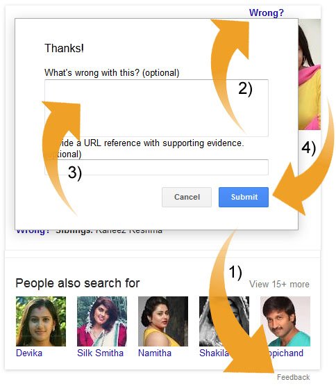 Google Search Feedback