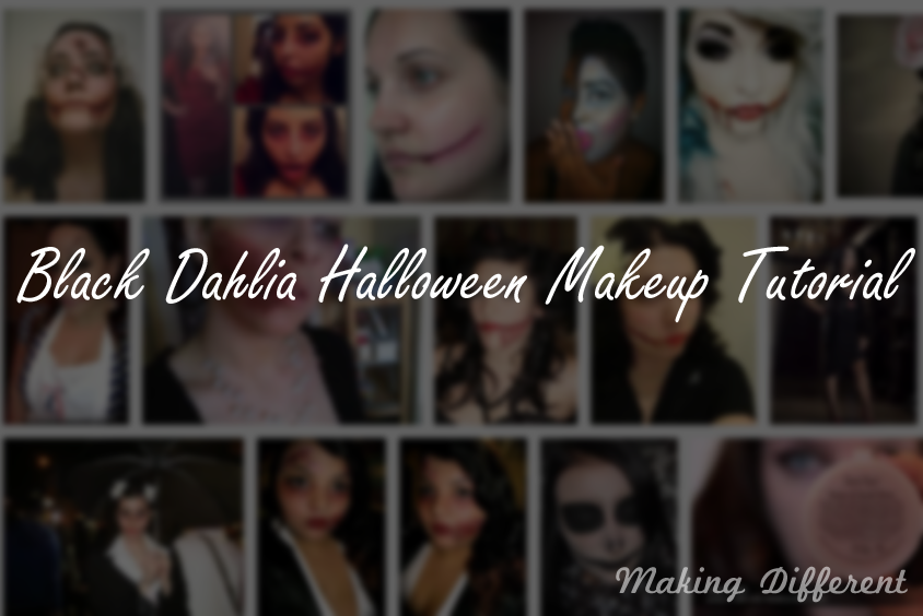 black dahlia makeup halloween