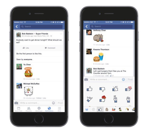 Facebook Now Lets You Put Stickers in Comments Making Different