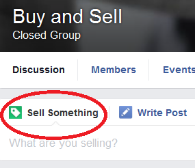 Sell Something on Facebook