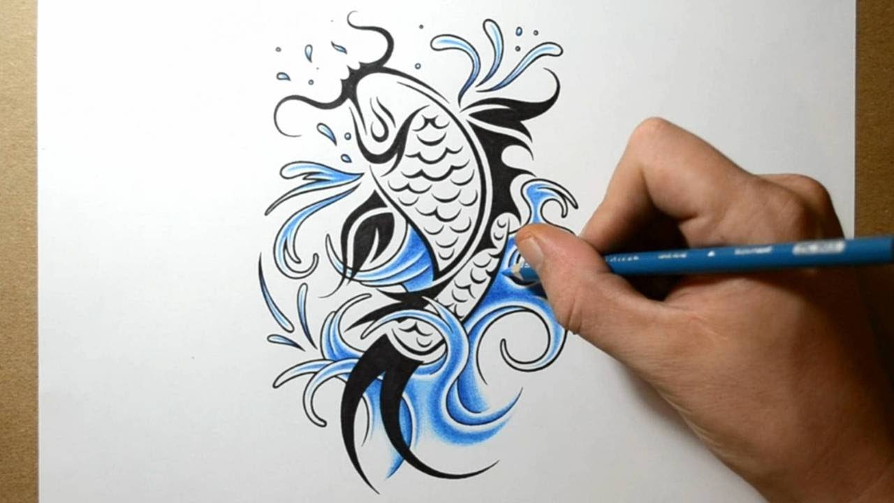 Fish-Tattoo-Design-Drawing