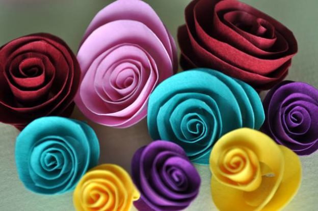 How to Make Different types of Flowers with Paper - Making Different