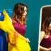 Woman-preparing-to-party-trying-dress-choosing-clothing