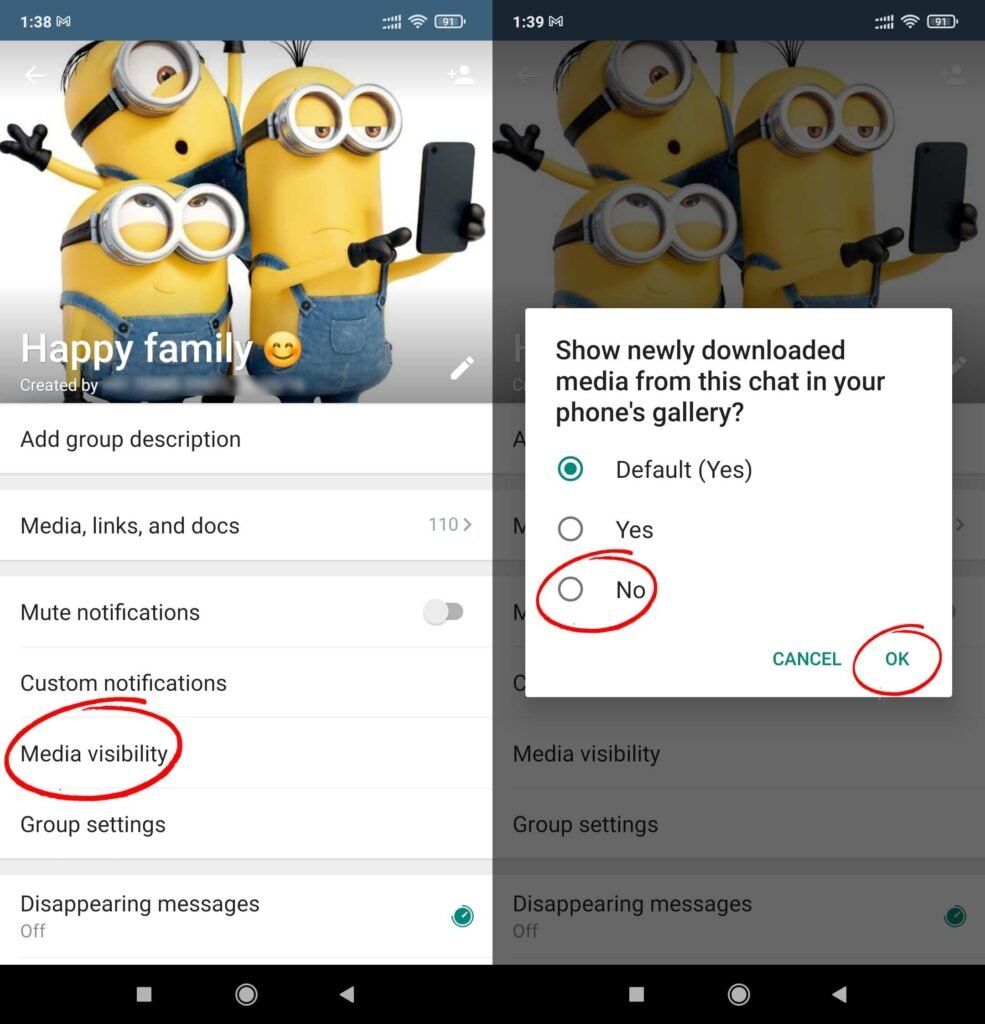 How To Stop WhatsApp Saving Photos on Android? Making Different